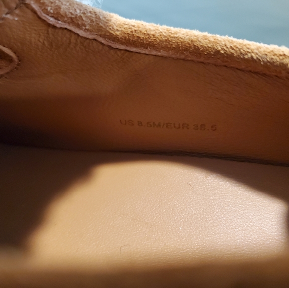 NWT$295 Vince Zola Platform Shearling Suede Loafer Slide Sneaker Shoe - Picture 12 of 12